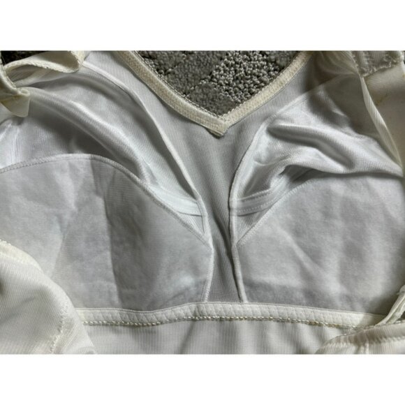 36C Long Tall Torso Shaper Shapewear White Extra Firm Control Compression NEW - Picture 9 of 15